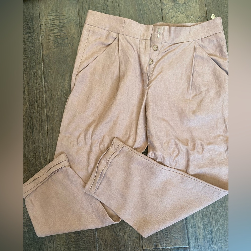 Wilfred linen-blend spring trousers